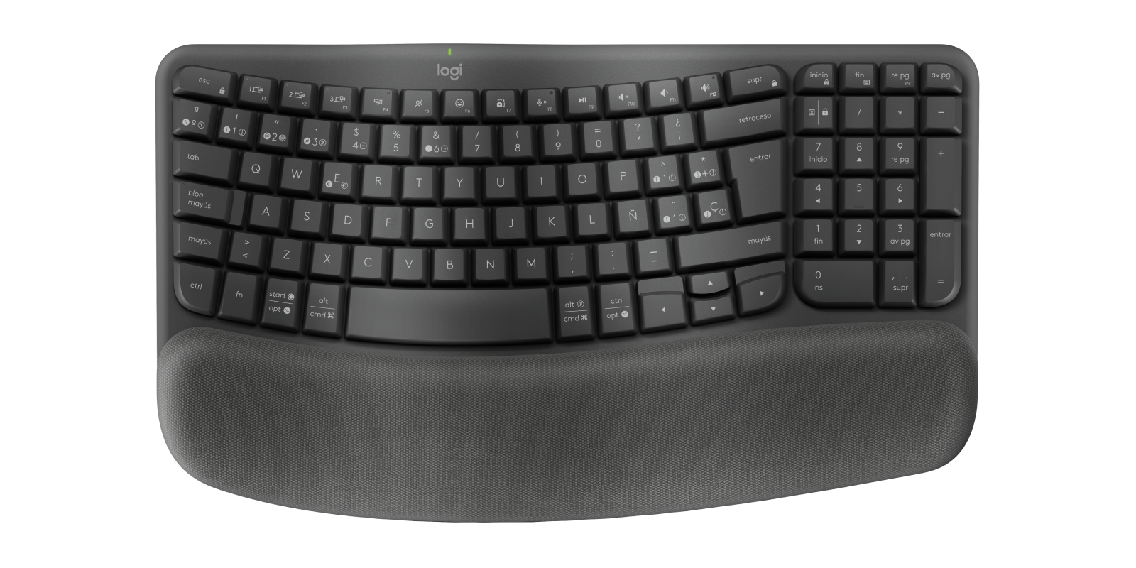 Logitech Teclado Wave Keys Spanish - Graphite - Imagen 2