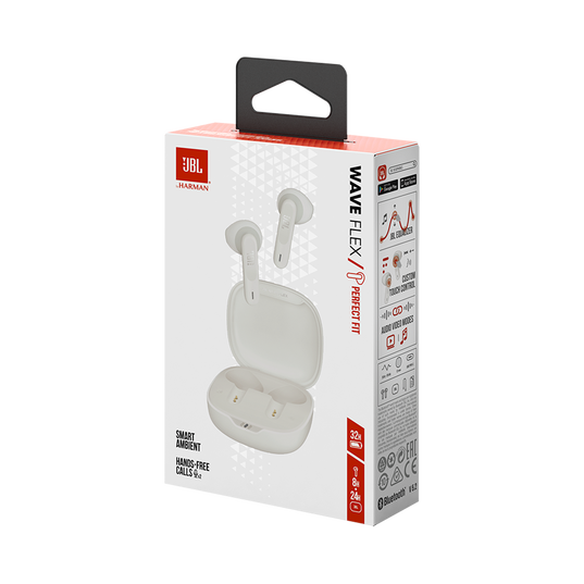 JBL Headhpones Flex Truly Wireless White SA - Imagen 2